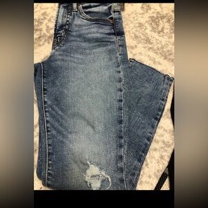 🔥 High Rise OG Straight Jeans—Ankle Crop, Size 0 🔥